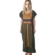 Dark Olive Green Traditional Dress (Galabeya)